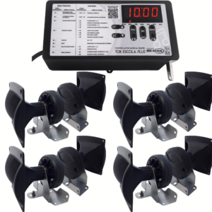 Sirene Musical Escolar Amplificado De 200W RMS + 8 Cornetas